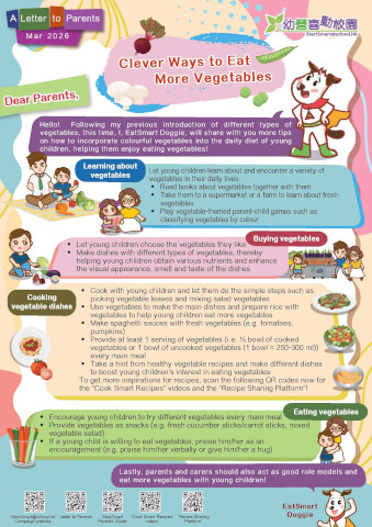Letter to Parents - Clever Ways to Eat More Vegetables