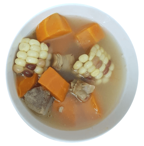 無花果紅蘿蔔<br />粟米瘦肉響螺湯
