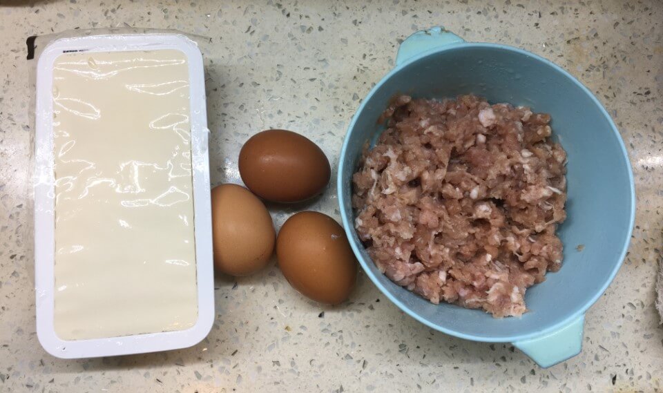 豆腐肉碎蒸蛋